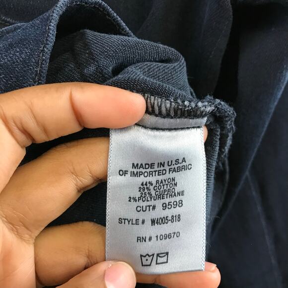 GOLDSIGN The Morton Denim Jacket asymmetrical zipper size L‎ - Picture 9 of 10